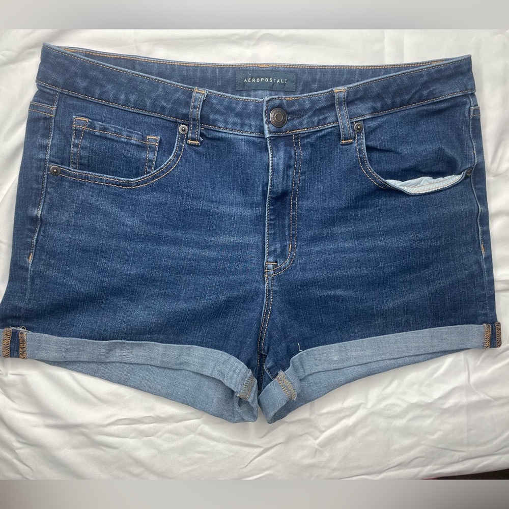 Aeropostale Women's Classic Blue Jean Shorts